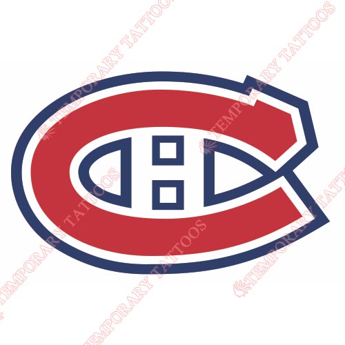Montreal Canadiens Customize Temporary Tattoos Stickers NO.199